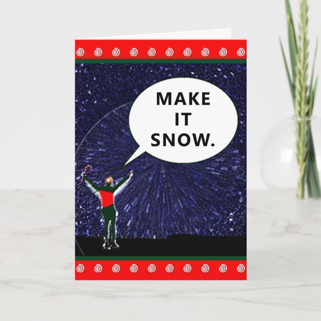 Tarjetas divertidas de Navidad de ciencia ficción  (Anverso)