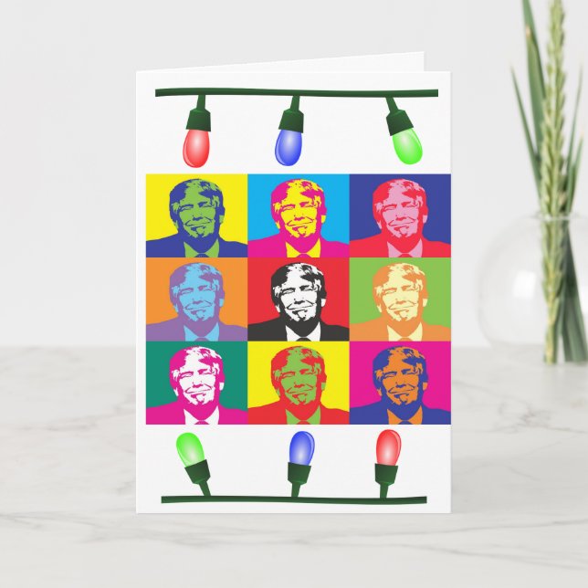 Tarjetas divertidas de Navidad de Donald Trump (Anverso)