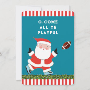 Tarjetas divertidas de Navidad de fútbol