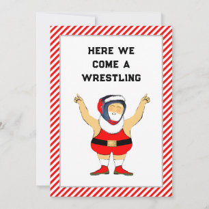 Tarjetas divertidas de Navidad de lucha libre