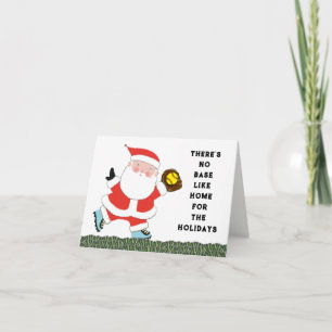 Tarjetas divertidas de Navidad para softball