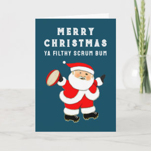Tarjetas divertidas de Navidad y vacaciones de Rug