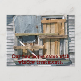 Tarjetas Divertidas de Nueva Dirección para Ventan