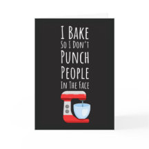 Tarjetas Divertidas de Panadero Repostería Cocinar