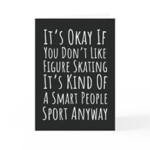 Tarjetas Divertidas de Patinaje Artístico Patina P