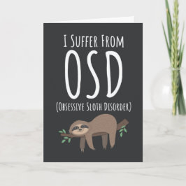 Tarjetas Divertidas de Perezosos Adorables Humor A