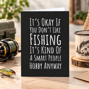 Tarjetas divertidas de pesca Cartas de humor de pe
