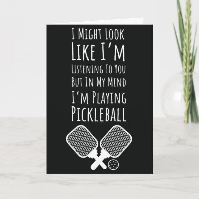 Tarjetas Divertidas de Pickleball Humor para Jugad (Anverso)