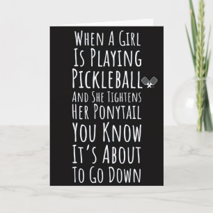 Tarjetas Divertidas de Pickleball para Ella Mujere