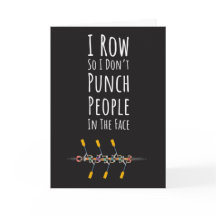 Tarjetas Divertidas de Remo Barco Antiguo Mujer Tr