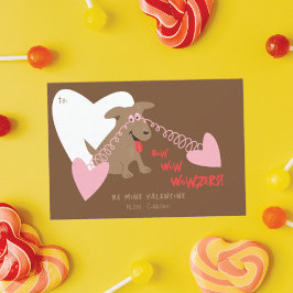 Tarjetas divertidas de San Valentín para el salón 