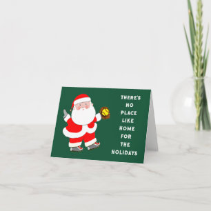 Tarjetas divertidas de softball de Navidad