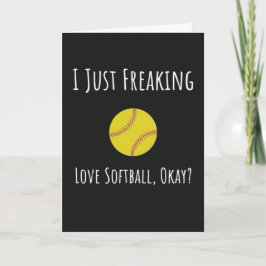 Tarjetas Divertidas de Softbol para Jugador de Equ