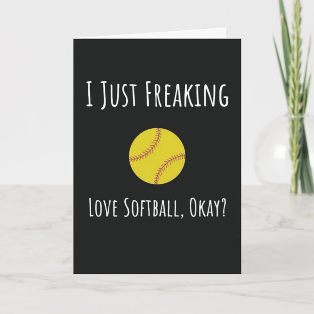 Tarjetas Divertidas de Softbol para Jugador de Equ (Anverso)