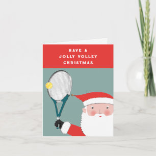 Tarjetas divertidas de tenis de Navidad y Año Nuev