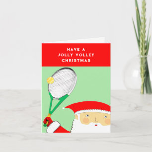Tarjetas divertidas de tenis de Navidad y Año Nuev
