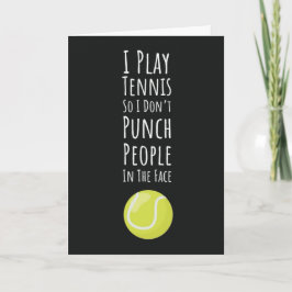 Tarjetas Divertidas de Tenis para Amigo Jugador At
