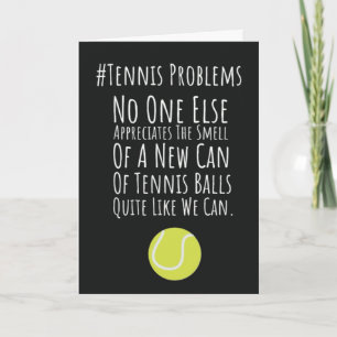 Tarjetas Divertidas de Tenis para Amigos en la Can