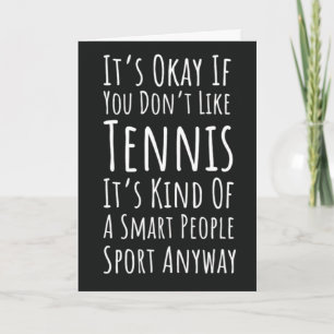 Tarjetas Divertidas de Tenis para el Humor de Juga