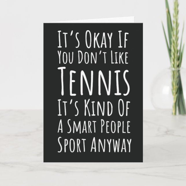 Tarjetas Divertidas de Tenis para el Humor de Juga (Anverso)