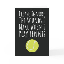 Tarjetas Divertidas de Tenis para Ella Mujer Jugad