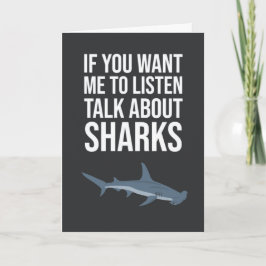 Tarjetas Divertidas de Tiburones Amante del Humor