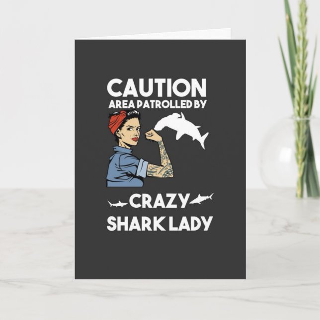 Tarjetas Divertidas de Tiburones para Ella, Niños  (Anverso)