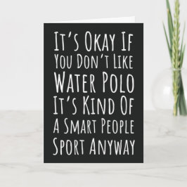 Tarjetas divertidas de waterpolo jugador de deport