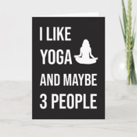 Tarjetas Divertidas de Yoga Meditación Paz