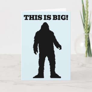 Tarjetas divertidas del Día del Padre con Bigfoot