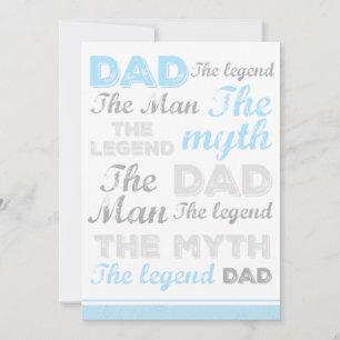 Tarjetas divertidas del día del padre Tipografía d