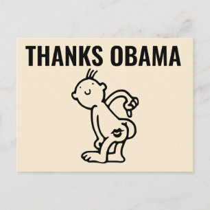 Tarjetas divertidas GRACIAS OBAMA