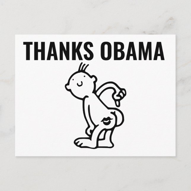 Tarjetas Divertidas GRACIAS OBAMA (Anverso)
