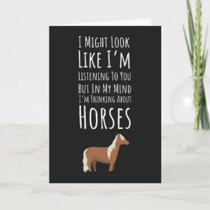 Tarjetas Divertidas para Amantes de los Caballos E