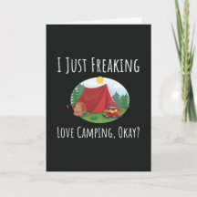 Tarjetas Divertidas para Amantes del Camping Campi
