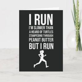 Tarjetas Divertidas para Corredores Lentos Correr