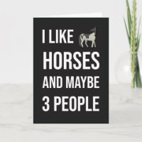 Tarjetas Divertidas para Dueños de Caballos Equino