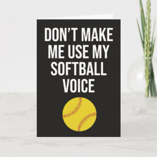 Tarjetas Divertidas para Entrenadores de Sóftbol J