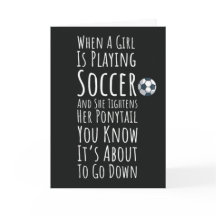 Tarjetas Divertidas y Bonitas de Fútbol para Ella