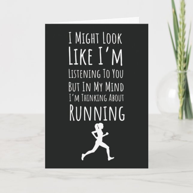 Tarjetas divertidas y lindas para corredora Ejerci (Anverso)