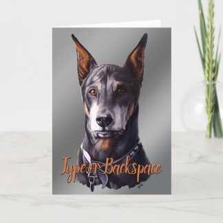 Tarjetas Doberman Personalizadas Cartas de Arte de