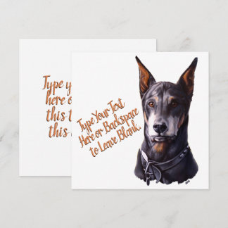 Tarjetas Doberman Personalizado Doberman Pinscher