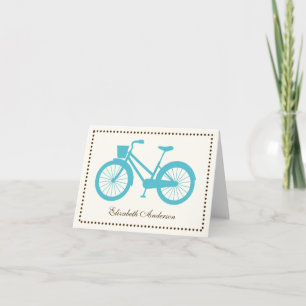 Tarjetas dobladas de Acuarela para bicicleta