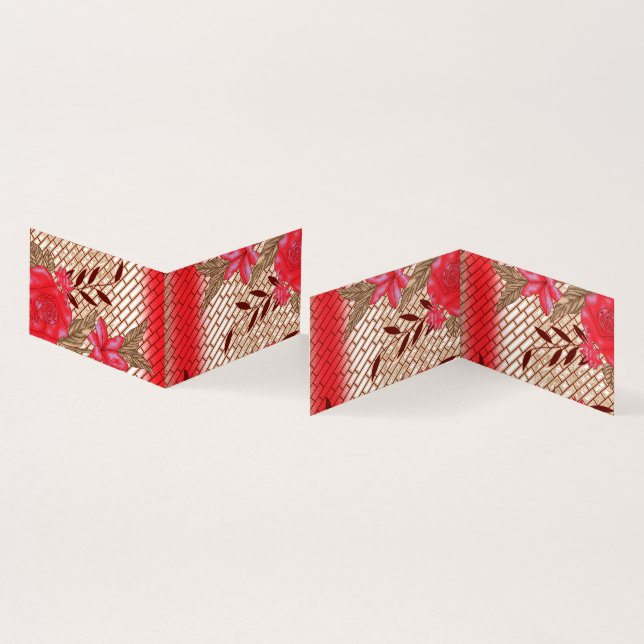Tarjetas Dobleces | Elegancia Floral – Estilo Mode (Interior y exterior)