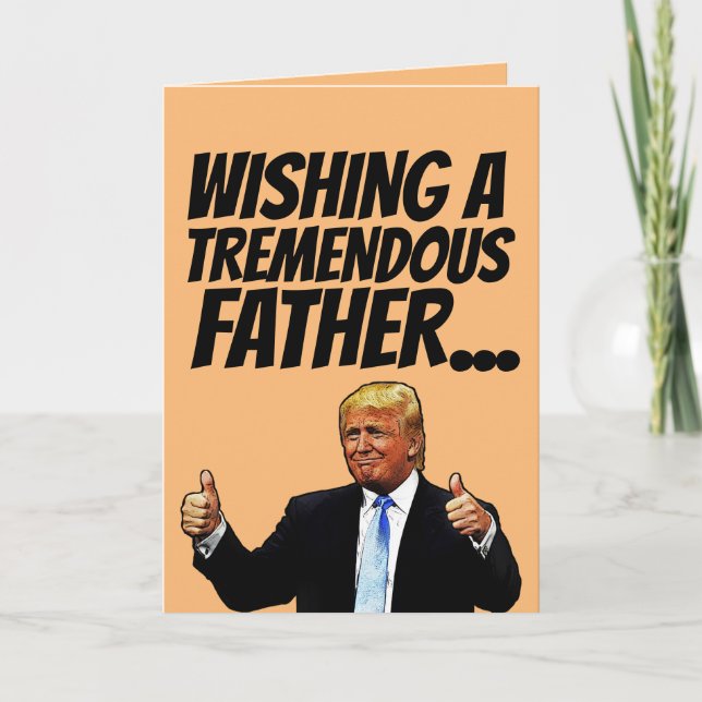 TARJETAS DONALD TRUMP DE CUMPLEAÑOS DE DONALD (Anverso)