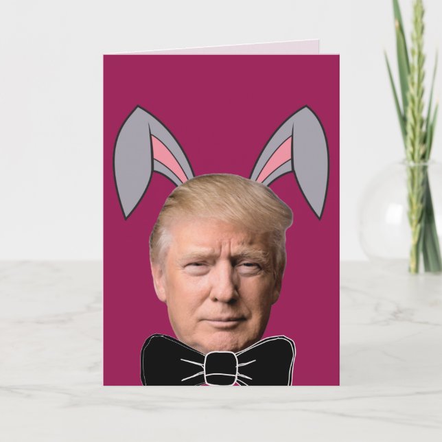 TARJETAS DONALD TRUMP FUNNY EASTER (Anverso)