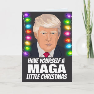 Tarjetas DONALD TRUMP MAGA PEQUEÑAS Navidades