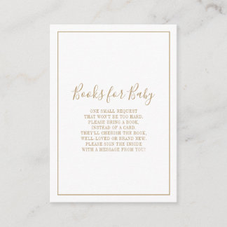 Tarjetas doradas para tarjeta de regalo de baby sh