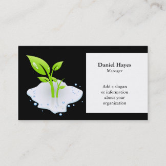 Tarjetas ecológicas de negocios