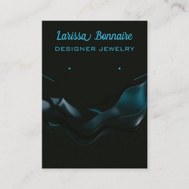 Tarjetas editables de soporte de joyería de las on (Anverso)